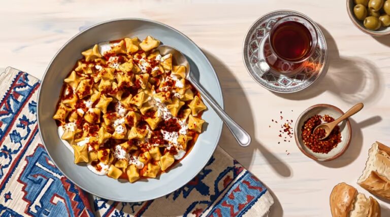 Turkish manti food